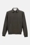 Apc Gilbert Checked Brushed Wool-blend Blouson Jacket In Black
