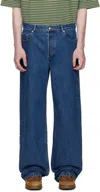 Apc Blue Fergus Jeans In Blue