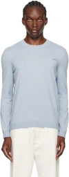 Apc Blue Amir Sweater In Pik Bleu Ciel Chine