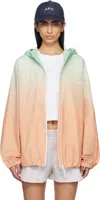 Apc Blue & Pink Asics Edition Meadow Jacket In Saa Multicolore