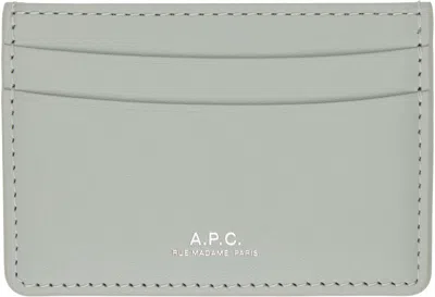 Apc Blue André Card Holder In Iay Cloud Blue