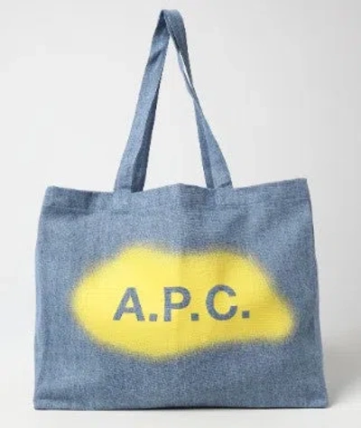 Apc A.p.c. Blue Cotton Bags