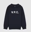 Apc A.p.c. Blue Cotton Clothing Coats In Black