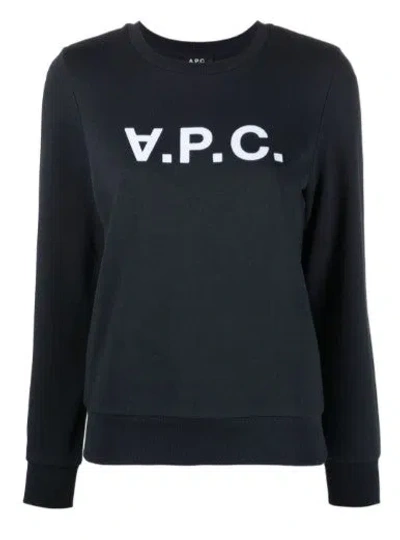 Apc A.p.c. Blue Cotton Clothing Sweaters In Green