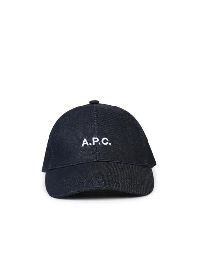 Apc A.p.c. Blue Cotton Hat
