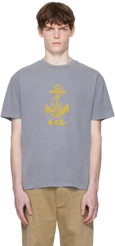 APC BLUE DAVY T-SHIRT