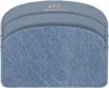 Apc Blue Demi-lune Card Holder In Ibb Ship Blue