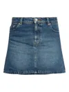 Apc A.p.c. Moss Denim Mini Skirt