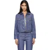 A.p.c. Blue Dion Denim Jacket In Blue