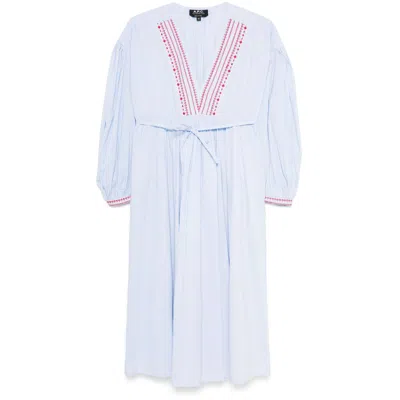 APC A.P.C. BLUE DRESSES - DAY DRESSES WOMEN
