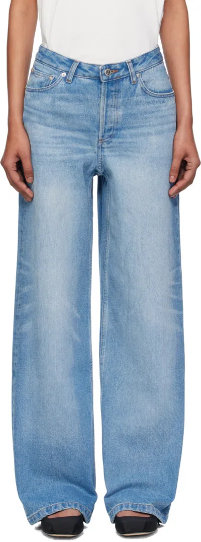 Apc Blue Elisabeth Jeans