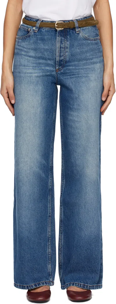 Apc Blue Elisabeth Jeans
