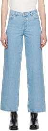 Apc Blue Elisabeth Jeans In Iab Light Blue