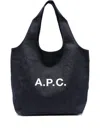 Apc A.p.c. Denim Ninon Shopping Bag In Blue