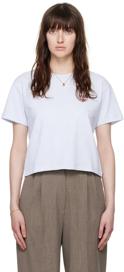 Apc Blue Jeremy T-shirt In Bleu Ciel/ Rose