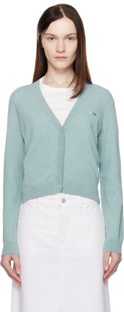 Apc Blue Josephine Cardigan In Iab Light Blue