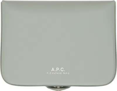 Apc Blue Josh Card Holder In Iay Cloud Blue
