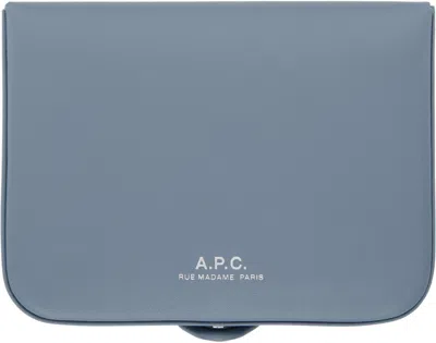Apc Blue Josh Coin Wallet In Ibb Ship Blue