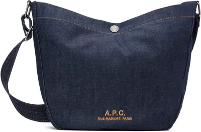 Apc Blue Journal Small Satchel In Purple