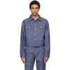 A.p.c. Blue Lenny Denim Jacket In Blue