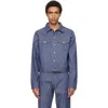 A.p.c. Blue Lenny Denim Jacket In Blue