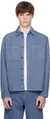 Apc A. P.c. Leon Surchemise Jacket Iaa Blue In Blue