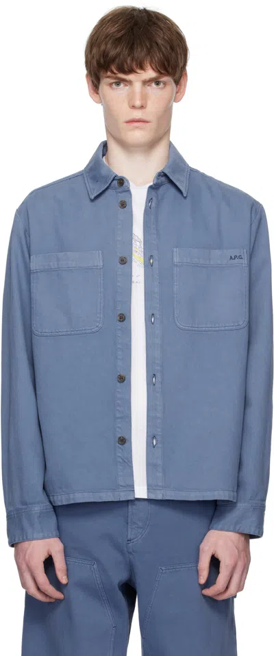Apc Blue Leon Overshirt