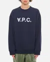 Apc V.p.c. Logo-print Organic-cotton T-shirt In Dark Blue