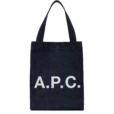 A.p.c. Blue Lou Small Tote In Purple