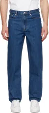 Apc A.p.c. Relaxed Jeans In Ial Washed Indigo