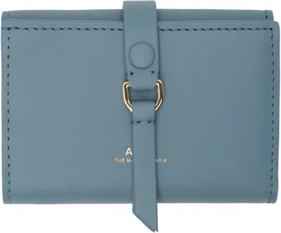 Apc Blue Noa Trifold Wallet