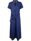 Apc A.p.c. "annelie" Dress In Blue