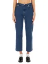 Apc A.p.c. Blue Organic Cotton Jeans In Blue