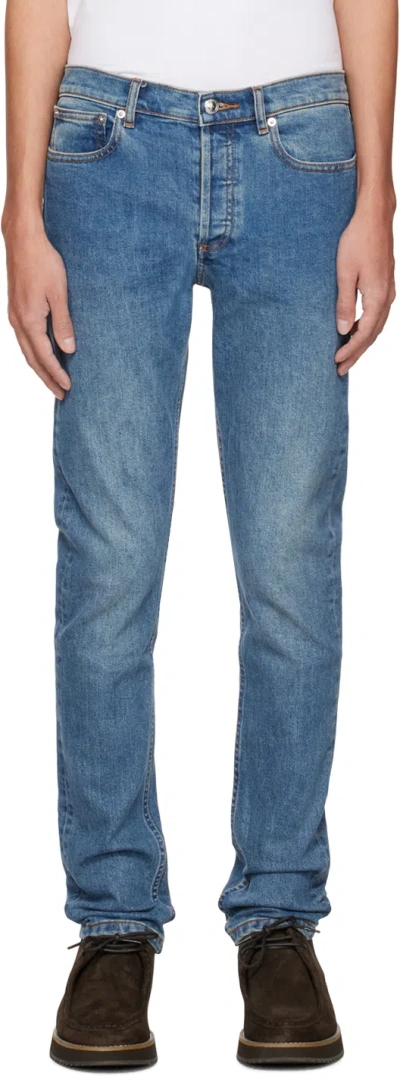 Apc Blue Petit New Standard Jeans In Iai Indigo