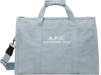 Apc Blue Recuperation Gym Duffle Bag In Iaa Blue