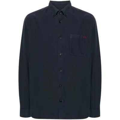 APC A.P.C. BLUE SHIRTS MEN