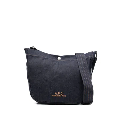 APC A.P.C. BLUE SHOULDER BAGS WOMEN
