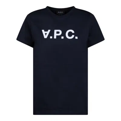 Apc A.p.c. Blue T-shirts And Polos