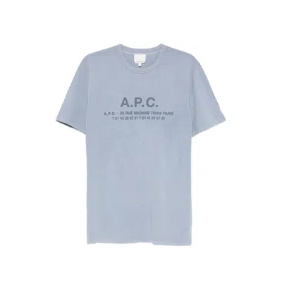 Apc A.p.c. Blue T-shirts & Vests - T-shirts Men