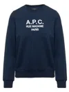 Apc A.p.c. Classic Blue Tina Cardigan In Blu