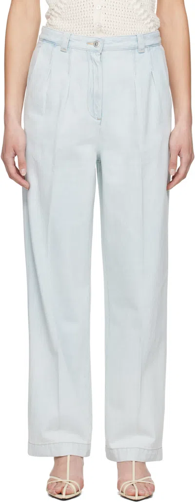 Apc Blue Tressie Jeans In Ial Washed Indigo