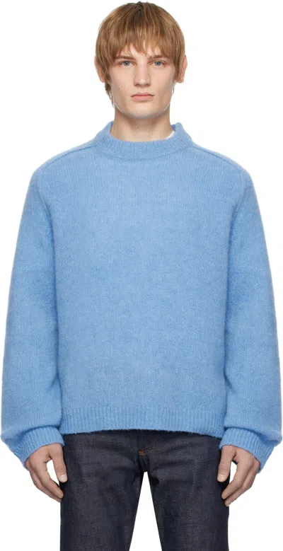Apc Blue Tyler Sweater In Iaa Blue