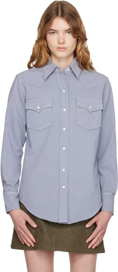 A.p.c. ブルー ウエスタンシャツ In Blue