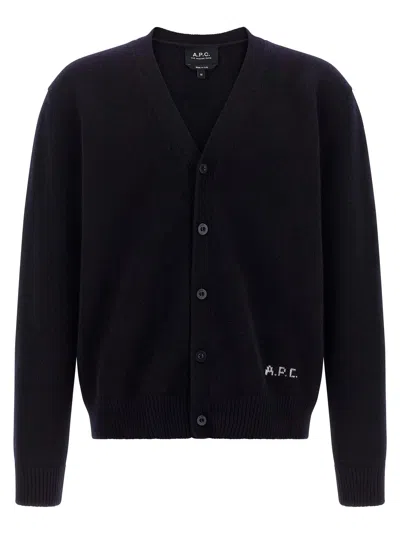 A.p.c. A. P.c. Sweater Men Color Navy In Blue