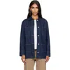 A.p.c. Blue Worker Denim Jacket In Multi