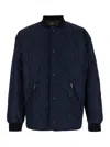 Apc 'florent' Blue Jacket With Snap Buttons In Blue