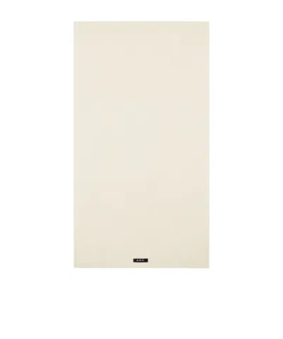 Apc Bob Rectangular Scarf In White
