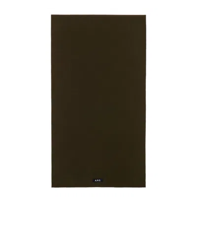 Apc Bob Rectangular Scarf In Black