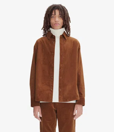 APC BOBBY LOGO OVERSHIRT XL TOBACCO