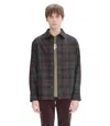 Apc Bobby Overshirt In Cae - Dark Chestnut Brown